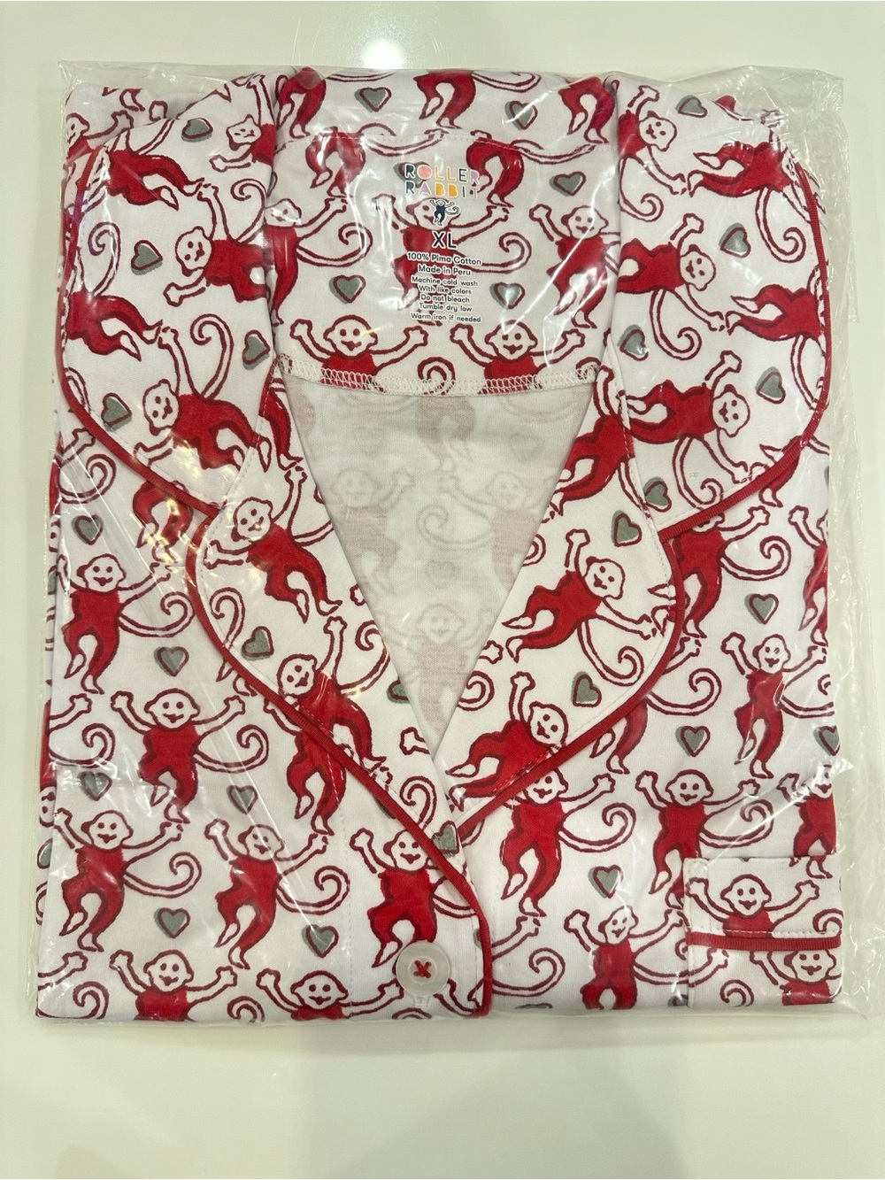 Roller Rabbit Lovely Monkey Polo Pajama Set